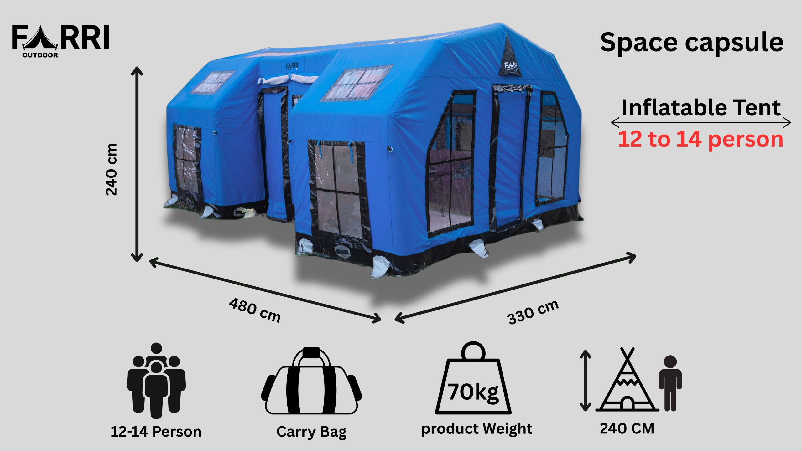 FARRI OUTDOOR Şişme Çadır