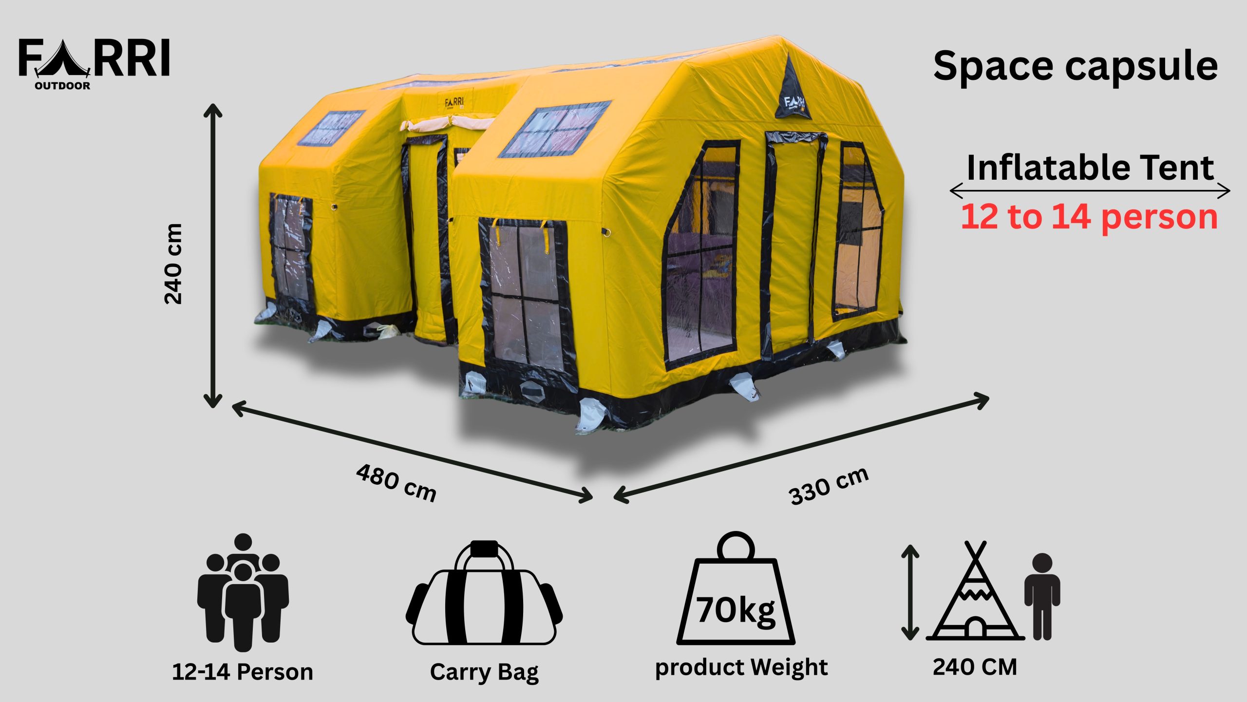 FARRI OUTDOOR Şişme Çadır