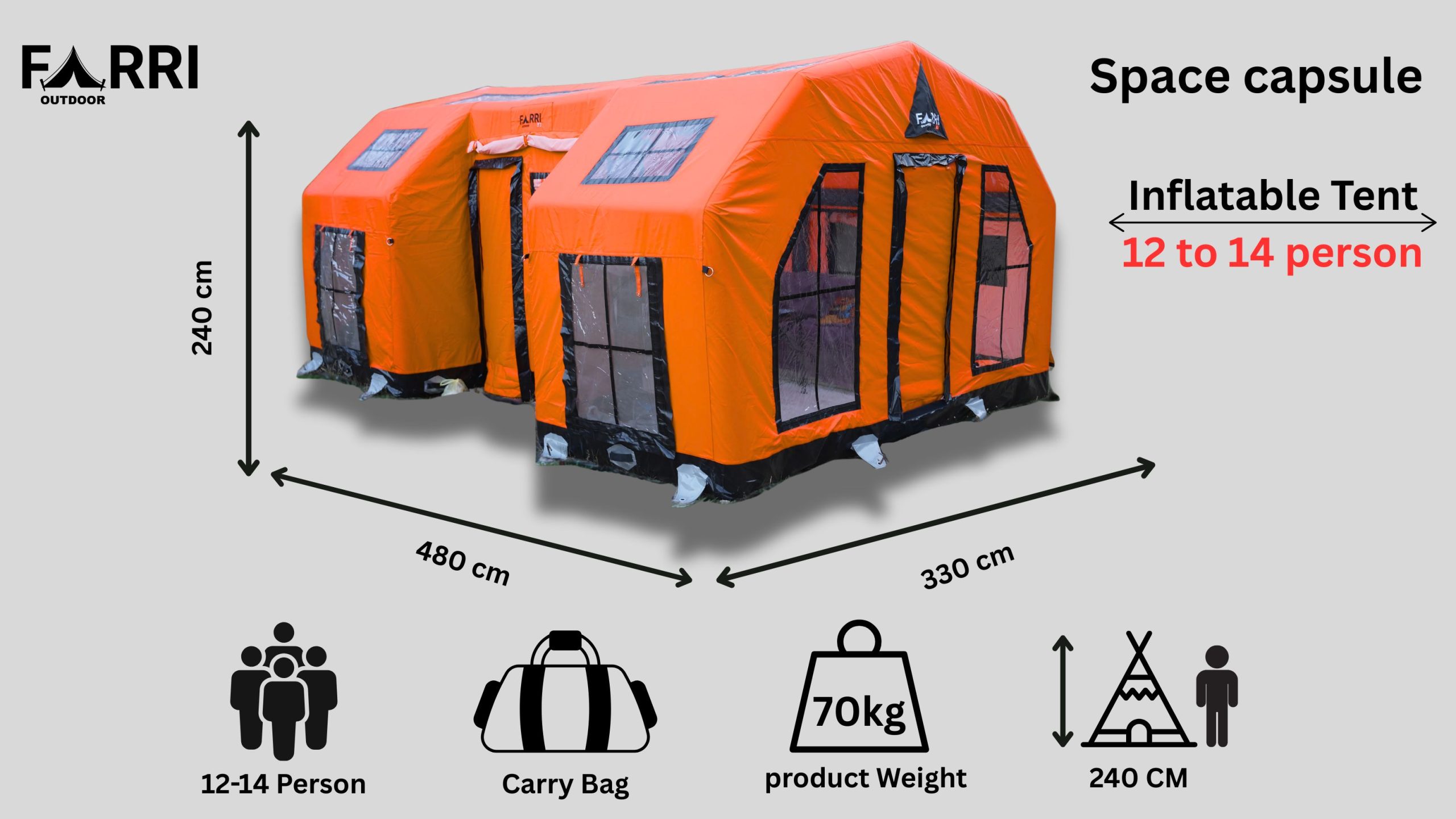 FARRI OUTDOOR Şişme Çadır